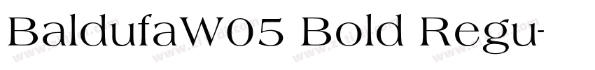 BaldufaW05 Bold Regu字体转换